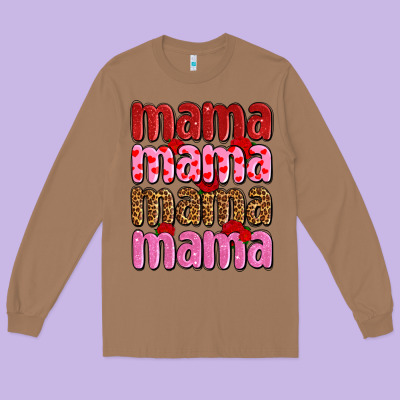 Valentines Day Mama Olivia Long Sleeve Tee Designed By Oliviacreatesart
