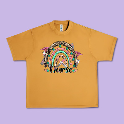 Nurse Rainbow Urban Heavy Tee Designed By Cowgirlartshop
