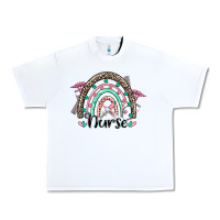 White nurse rainbow Urban Heavy Tee - CowGirlArtShop