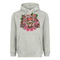 Moon Dust pink floral baby goat rainbow Heavyweight Hoodie - BarkalooDesign