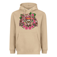Mushroom pink floral baby goat rainbow Heavyweight Hoodie - BarkalooDesign