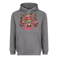 Storm pink floral baby goat rainbow Heavyweight Hoodie - BarkalooDesign