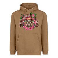 Toasted Coconut pink floral baby goat rainbow Heavyweight Hoodie - BarkalooDesign