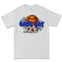 Dove Grey Game day Basketball Premium Tee - NancyCooperArtShop