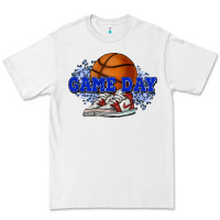 White Game day Basketball Premium Tee - NancyCooperArtShop
