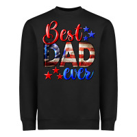 Black Best Dad Ever Heavyweight Sweatshirt - LillyAllenDesigns