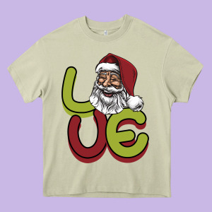 Love Christmas Heavy Core Tee Designed By Bettercallsaul