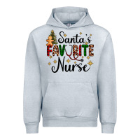 Heather Grey santa's favorite nurse Urban Hoodie - AdoDesignShop
