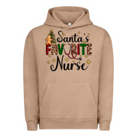 Pigment Burro santa's favorite nurse Urban Hoodie - AdoDesignShop