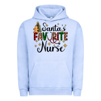 Pigment Grape Ice santa's favorite nurse Urban Hoodie - AdoDesignShop