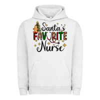 Pigment Lunar Rock santa's favorite nurse Urban Hoodie - AdoDesignShop