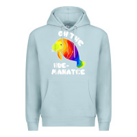Blue Mist oh the hue manatee funny manatee shirts manatee gifts t shirt Premium Hoodie - longCreatives
