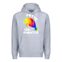 Heather Grey oh the hue manatee funny manatee shirts manatee gifts t shirt Premium Hoodie - longCreatives