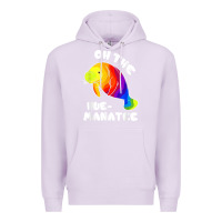 Lilac oh the hue manatee funny manatee shirts manatee gifts t shirt Premium Hoodie - longCreatives