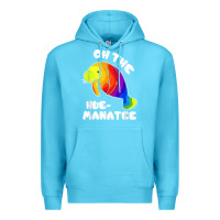 Ocean Blue oh the hue manatee funny manatee shirts manatee gifts t shirt Premium Hoodie - longCreatives