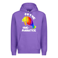 Purple oh the hue manatee funny manatee shirts manatee gifts t shirt Premium Hoodie - longCreatives