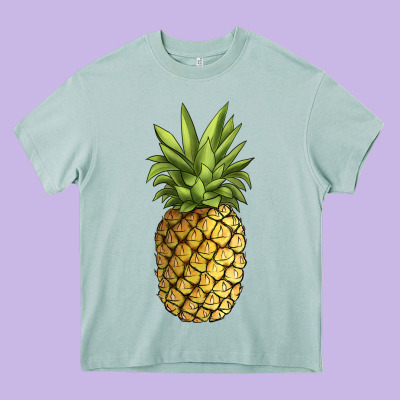 Pineapple Heavy Core Tee Designed By Jahusdesignshop