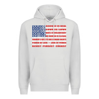 Dove Grey political protest american flag   stand united t shirt Premium Hoodie - longCreatives