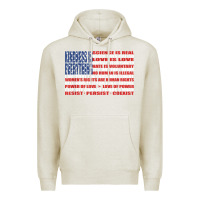 Oatmeal Heather political protest american flag   stand united t shirt Premium Hoodie - longCreatives