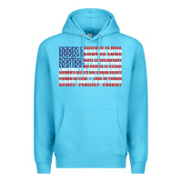 Ocean Blue political protest american flag   stand united t shirt Premium Hoodie - longCreatives