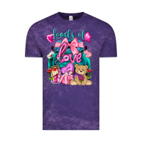 Cloud Purple Loads of love truck Valentine's Day Vintage Tee - HowdyJamesFarm