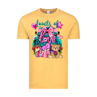 Vintage Mustard Loads of love truck Valentine's Day Vintage Tee - HowdyJamesFarm