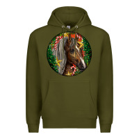 Army Green Tennessee Horse Christmas Premium Hoodie - LillyAllenDesigns