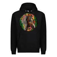 Black Tennessee Horse Christmas Premium Hoodie - LillyAllenDesigns