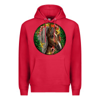 Cardinal Tennessee Horse Christmas Premium Hoodie - LillyAllenDesigns