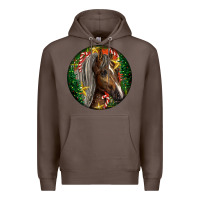 Coffee Tennessee Horse Christmas Premium Hoodie - LillyAllenDesigns