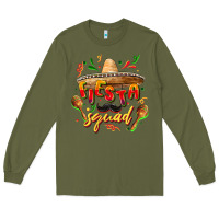 Army Green Fiesta squad Long Sleeve Tee - FaDigitalArtStudio
