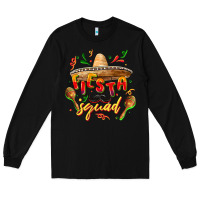 Black Fiesta squad Long Sleeve Tee - FaDigitalArtStudio