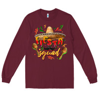 Burgundy Fiesta squad Long Sleeve Tee - FaDigitalArtStudio