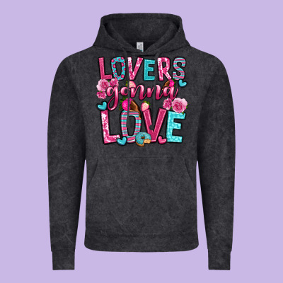 Lovers Gonna Love Vintage Hoodie Designed By Oliviacreatesart