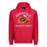 Cardinal Annapolis Maryland Crab State Flag Home Travel Vintage Premium Hoodie - longCreatives