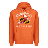 Carrot Annapolis Maryland Crab State Flag Home Travel Vintage Premium Hoodie - longCreatives