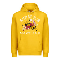 Lemon Annapolis Maryland Crab State Flag Home Travel Vintage Premium Hoodie - longCreatives