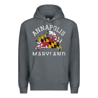 Rock Annapolis Maryland Crab State Flag Home Travel Vintage Premium Hoodie - longCreatives
