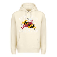 Sandshell Annapolis Maryland Crab State Flag Home Travel Vintage Premium Hoodie - longCreatives
