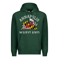 Sports Green Annapolis Maryland Crab State Flag Home Travel Vintage Premium Hoodie - longCreatives