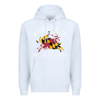 White Annapolis Maryland Crab State Flag Home Travel Vintage Premium Hoodie - longCreatives