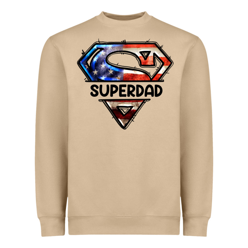 American Superdad Heavyweight Sweatshirt by LillyAllenDesigns | Teevron