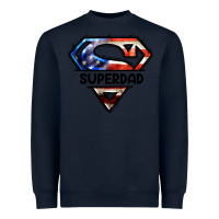 Navy American Superdad Heavyweight Sweatshirt - LillyAllenDesigns