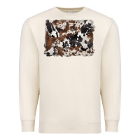 Sandshell black and brown cowhide background Premium Sweatshirt - BarkalooDesign