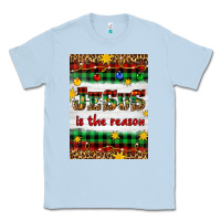 Dusty Blue Christmas Jesus Is The Reason Classic Tee - Artiststas