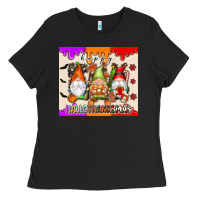Happy Hallothanksmas Gnomes Ladies Tee | Teevron