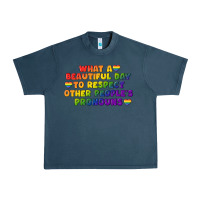 Midnight Navy What a beautiful day to respect other people's Urban Heavy Tee - CowGirlArtShop