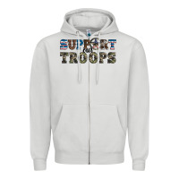 Armed Forces Day Support Our Troops Zipper Hoodie | Teevron