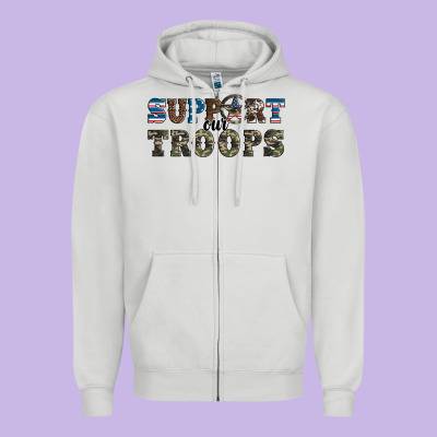 Armed Forces Day Support Our Troops Zipper Hoodie Designed By Artiststas