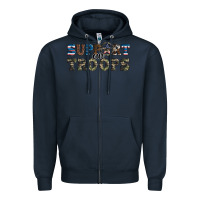 Navy armed forces day support our troops Zipper Hoodie - Artiststas